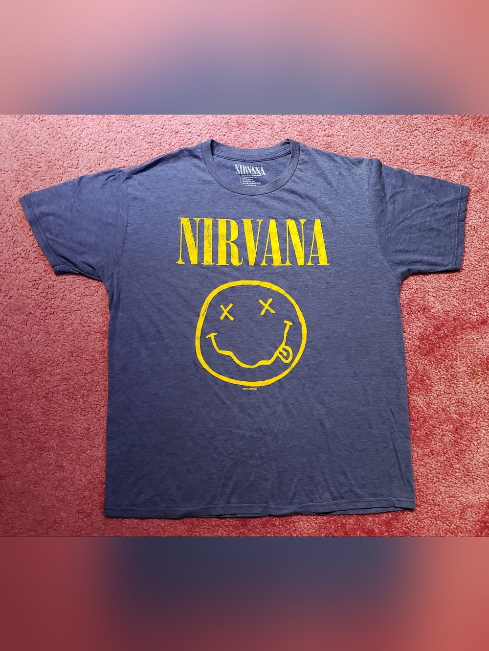 Nirvana Smiley Face Band Shirt - Picture 2 of 3